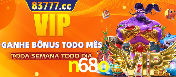 Banner promocional do n68o oferecendo 100% de recompensas adicionais contínuas para quem fizer o login diário (Daily sign-in), com um mascote de coelho.
