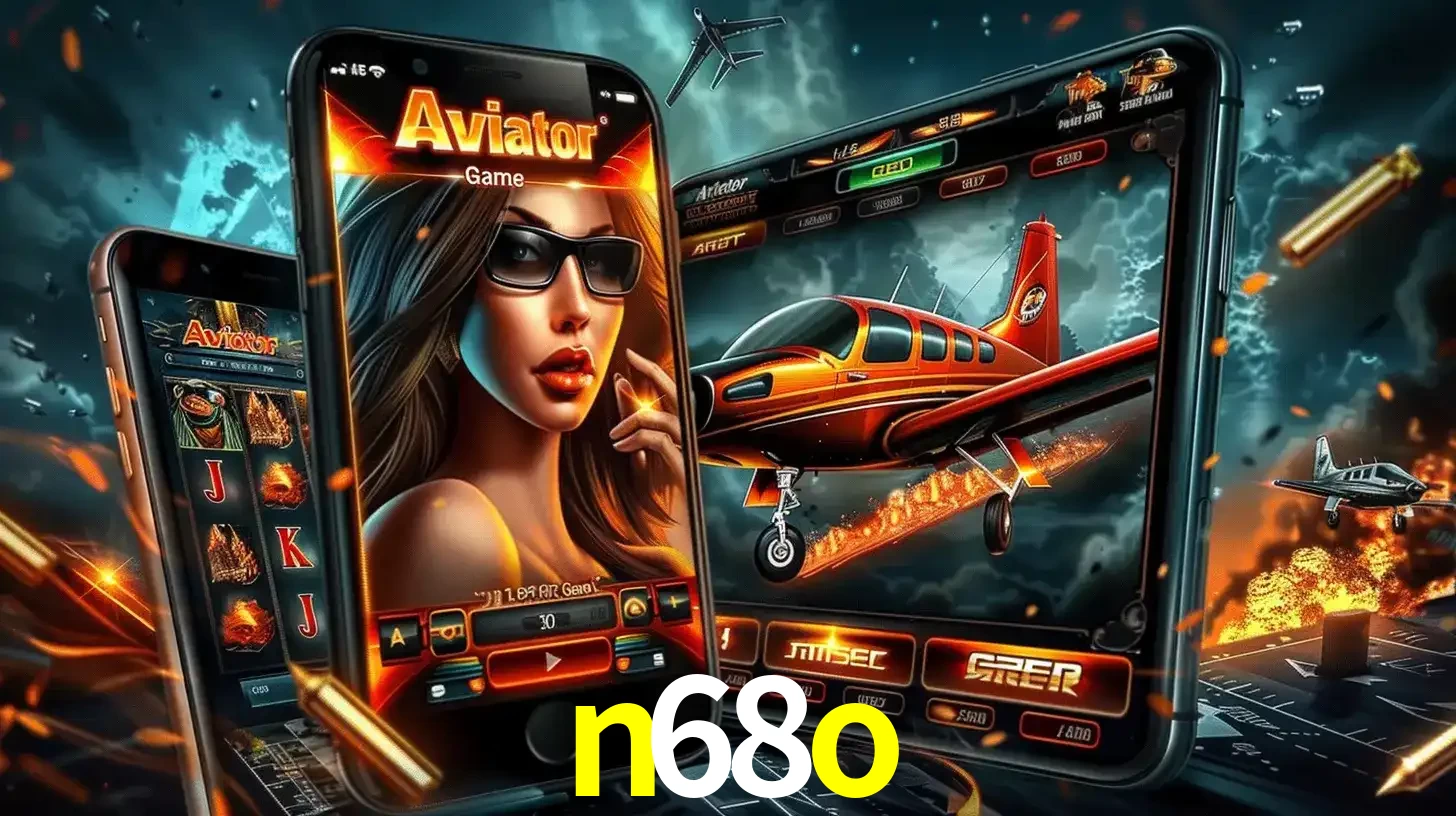 O popular jogo de apostas Aviator exibido em vários celulares e tablets, mostrando a interface emocionante e a ação de voo disponíveis para jogar agora no n68o.