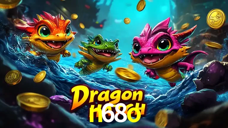 Arte promocional do jogo Dragon Hatch com três adoráveis dragões bebês nadando entre moedas de ouro, um dos slots mais divertidos para jogar no cassino n68o.