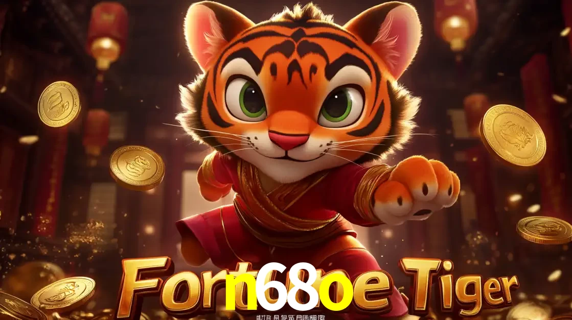O carismático mascote do jogo de slot Fortune Tiger, um tigre fofo em pose de artes marciais, pronto para trazer sorte e multiplicadores de ganhos no cassino online n68o.